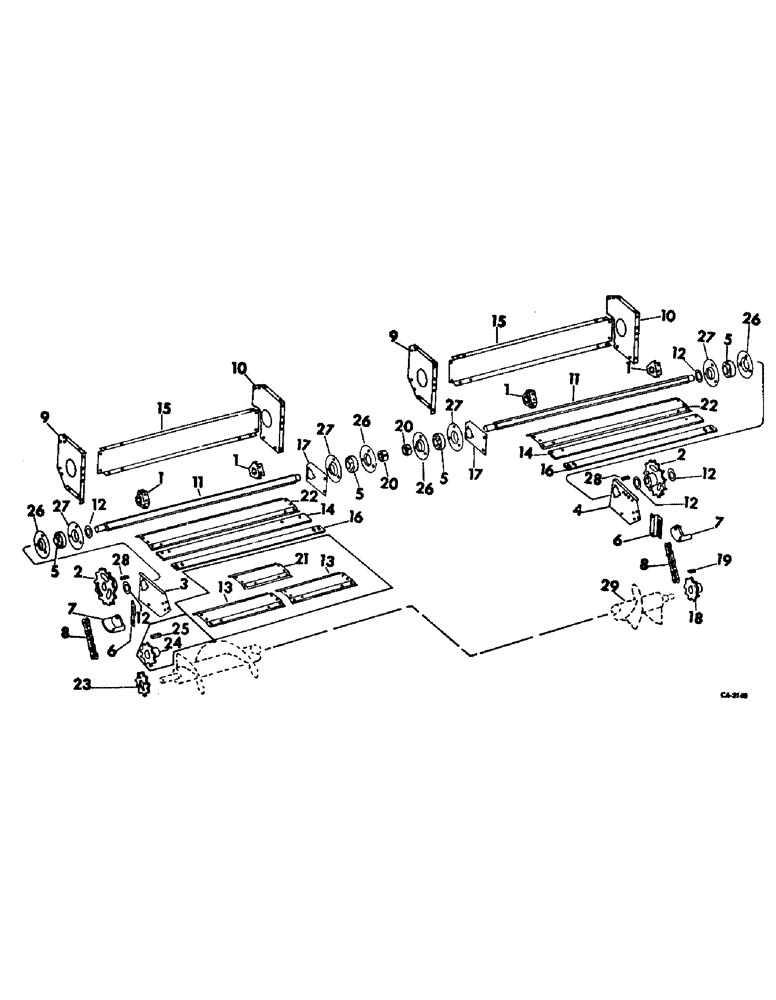 Схема запчастей Case IH 762 - (Q-10) - BEATER AND BEATER DRIVE (58) - ATTACHMENTS/HEADERS