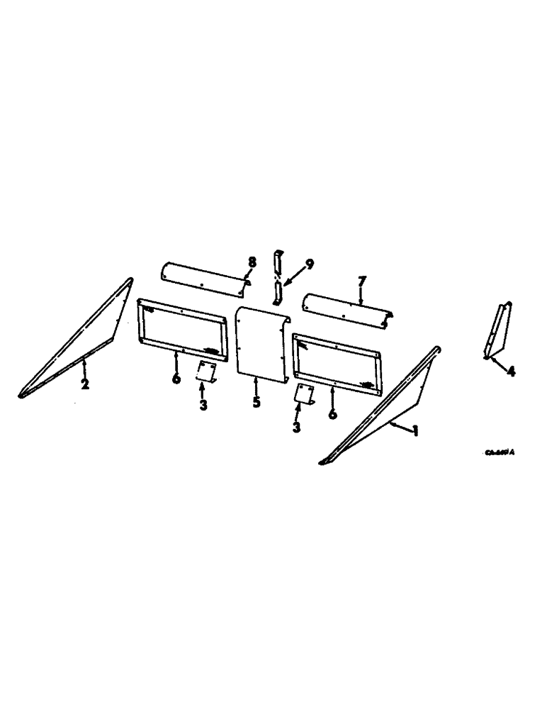 Схема запчастей Case IH 762 - (Q-28) - GATHERER EXTENSIONS (58) - ATTACHMENTS/HEADERS