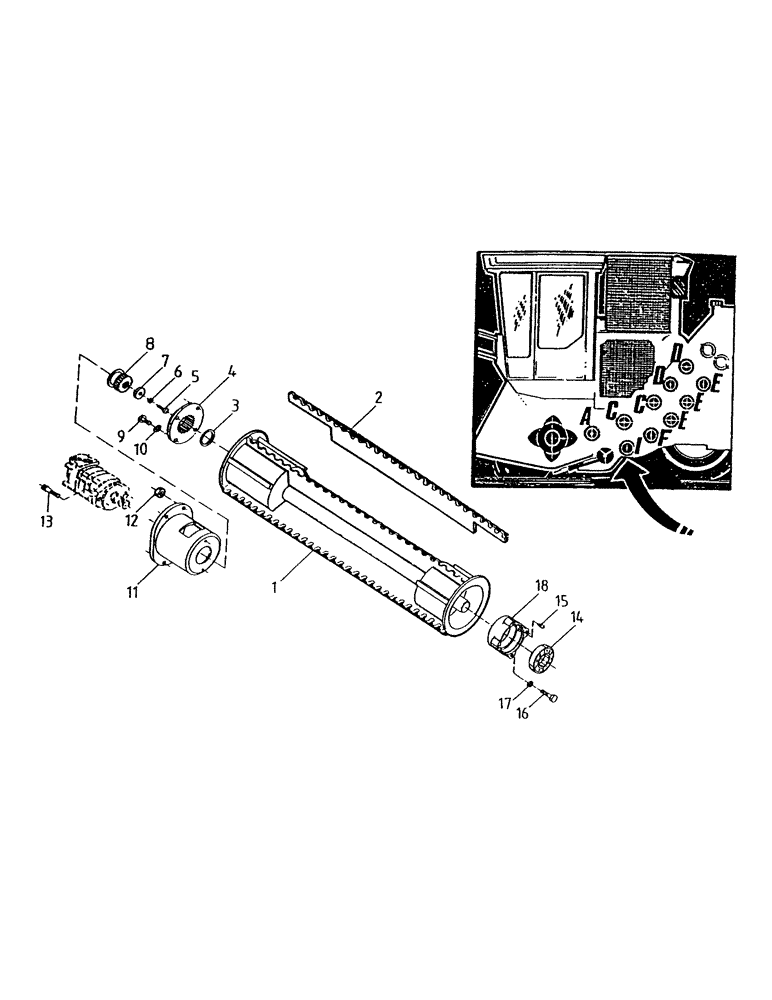 Схема запчастей Case IH 7700 - (A02-67) - BOTTOM ROLLER, LOWER I Mainframe & Functioning Components