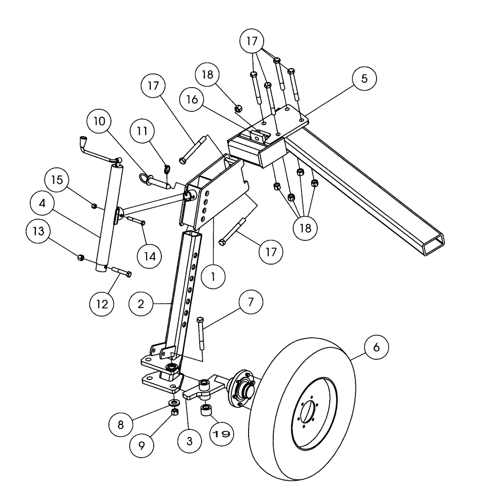 Схема запчастей Case IH RMX340 - (44.100.07) - GAUGE WHEEL PARTS 2008 AND AFTER UNITS (44) - WHEELS