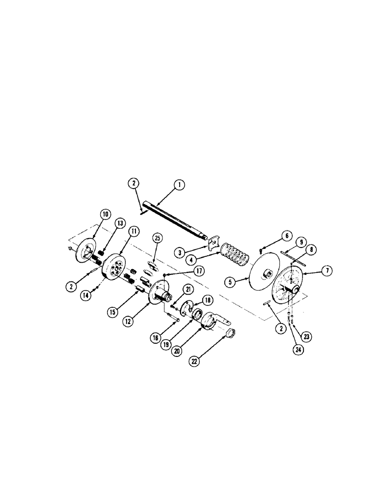 Схема запчастей Case IH 1075 - (026[A]) - FORWARD DRIVE (14) - MAIN GEARBOX & DRIVE