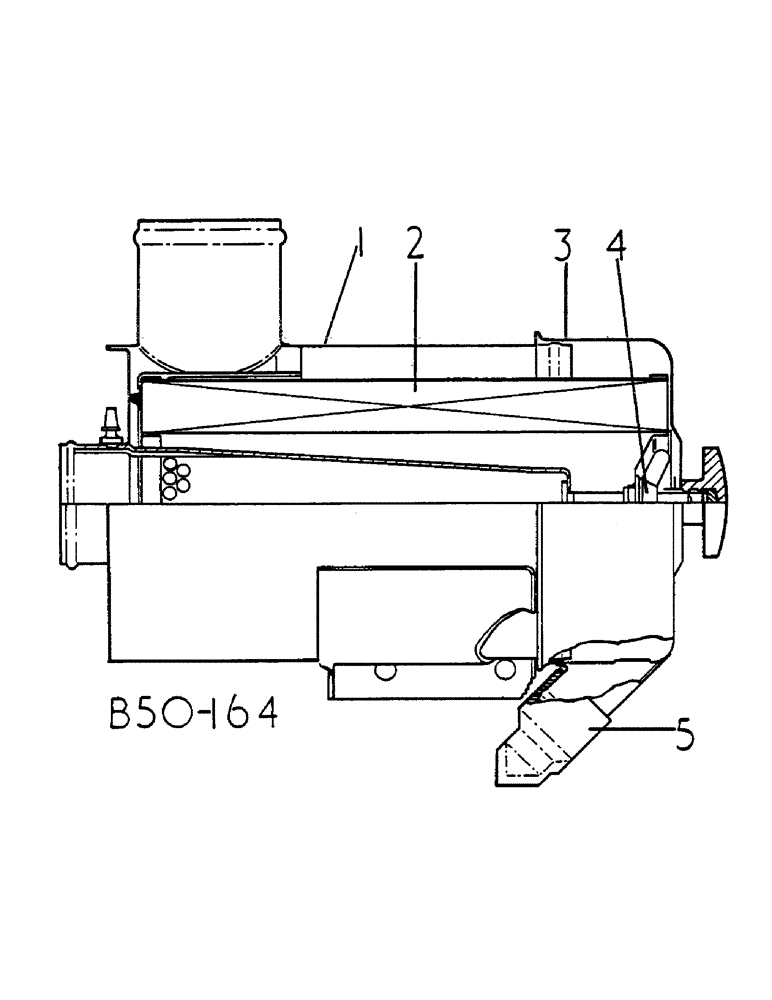 Схема запчастей Case IH 685 - (12-006) - AIR CLEANER Power