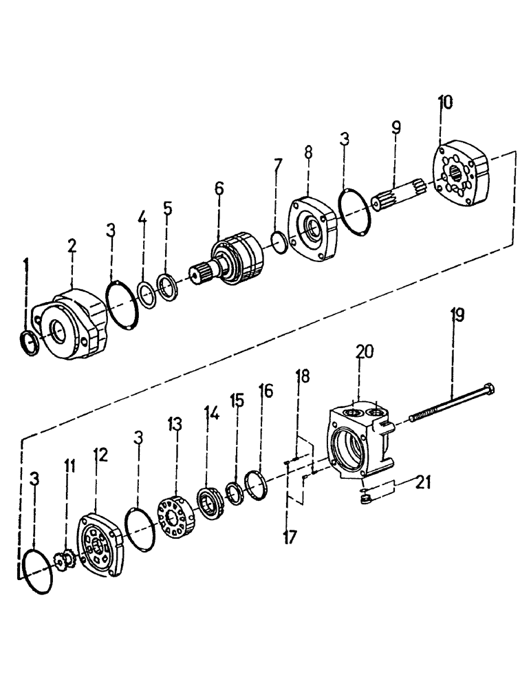 Схема запчастей Case IH 7700 - (B02-10) - HYDRAULIC MOTOR, 2000 CHAR-LYNN, 4.9 CUBIC INCH Hydraulic Components & Circuits