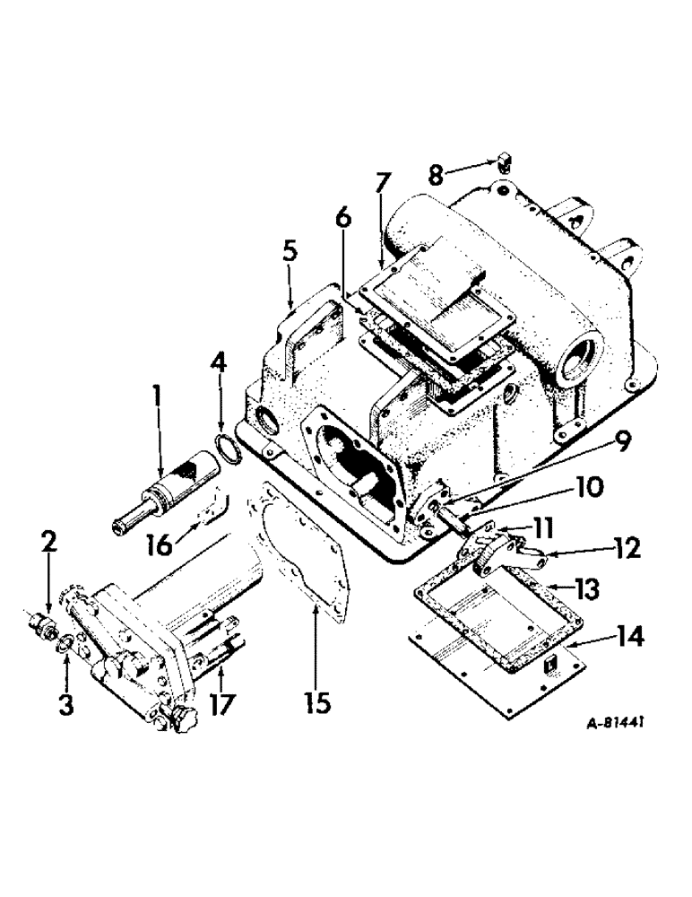 Схема запчастей Case IH 424 - (134) - HYDRAULIC SYSTEM, HYDRAULIC LIFT HOUSING AND CONNECTIONS (07) - HYDRAULIC SYSTEM