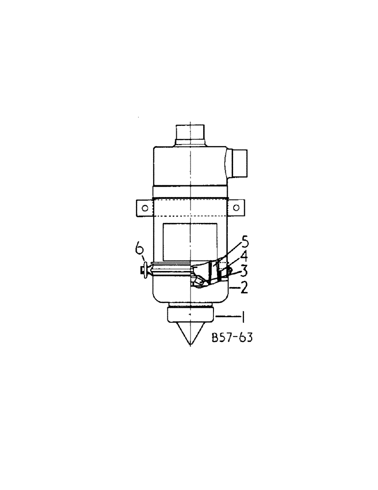 Схема запчастей Case IH 384 - (12-03[1]) - POWER, AIR CLEANER, DRY TYPE Power