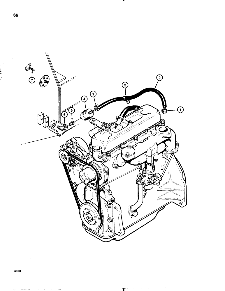 Схема запчастей Case IH 1845B - (066) - FUEL LINES - GASOLINE MODELS (03) - FUEL SYSTEM