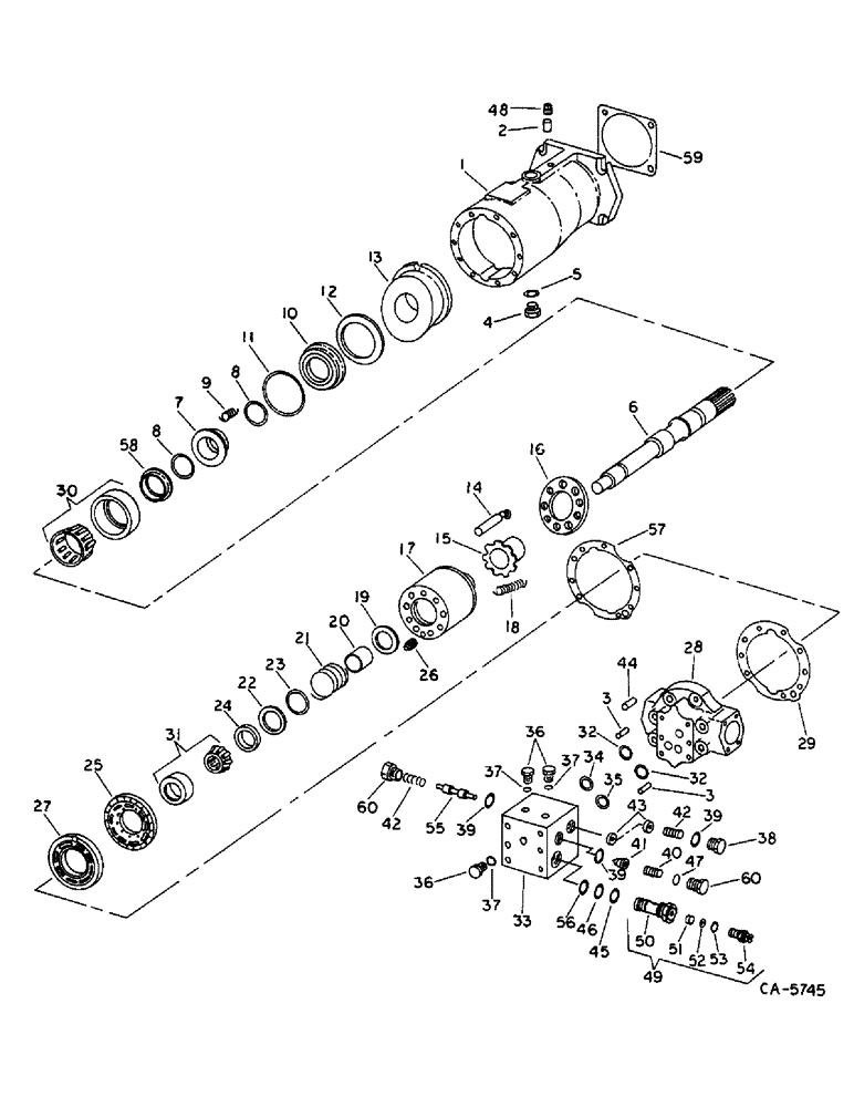 Схема запчастей Case IH 715 - (10-19) - HYDRAULICS, HYDROSTATIC MOTOR (07) - HYDRAULICS