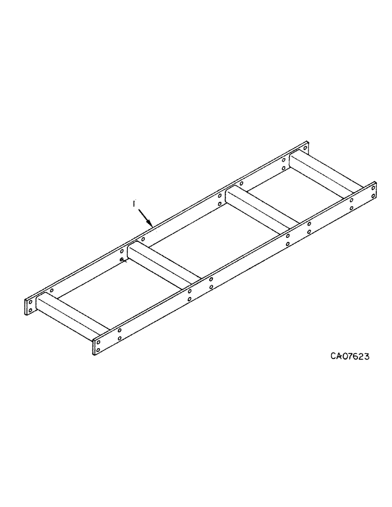 Схема запчастей Case IH 365 - (D-03) - WING FRAME, RIGID (09) - CHASSIS