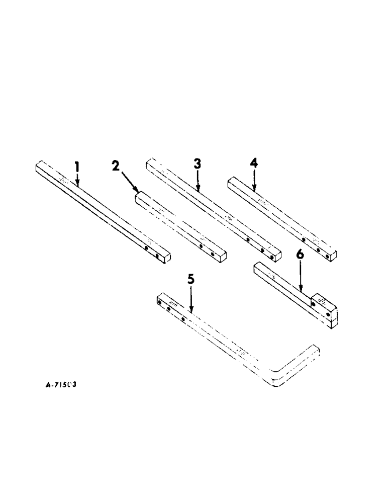 Схема запчастей Case IH 665A - (AE-13) - TOOL BAR, SQUARE 