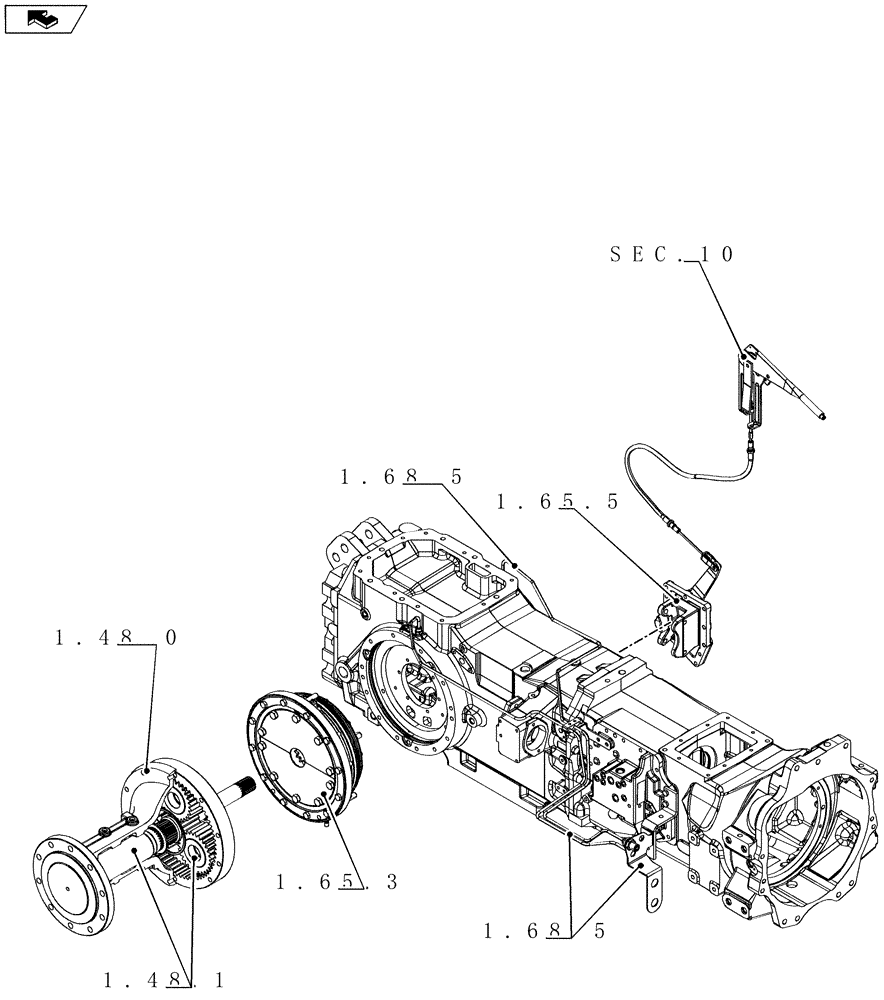 Схема запчастей Case IH MAXXUM 140 - (SEC. 05) - REAR AXLE (00) - GENERAL