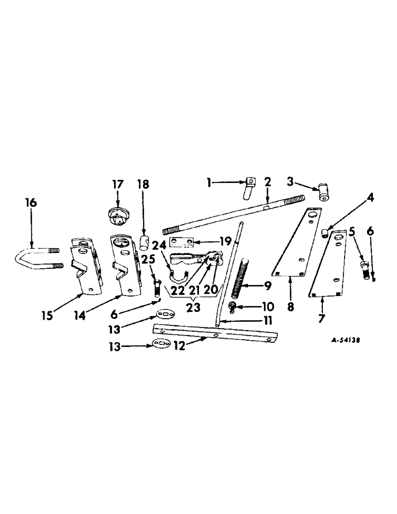 Схема запчастей Case IH 662 - (AC-08) - PARALLEL LINKAGE 