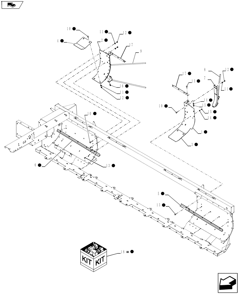 Схема запчастей Case IH RD163 - (88.090.02) - DIA., 83 IN. CLOSURE KIT (88) - ACCESSORIES