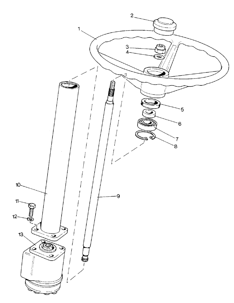 Схема запчастей Case IH 1690 - (H01-1) - STEERING COLUMN AND VALVE, HIGH PLATFORM, CAB, MFD, HIGH PLATFORM, CAB, LOW PROFILE MFD, LOW PROFILE (13) - STEERING SYSTEM