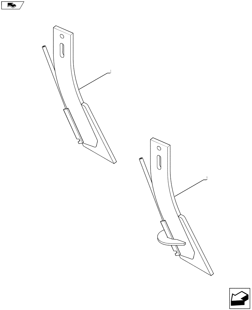 Схема запчастей Case IH 930 - (88.100.02) - KNIFE TIP (88) - ACCESSORIES