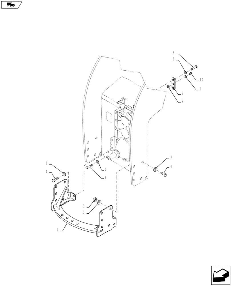 Схема запчастей Case IH STEIGER 350 - (37.100.12) - DRAWBAR FRAME - DRAWBAR WITH PTO (37) - HITCHES, DRAWBARS & IMPLEMENT COUPLINGS