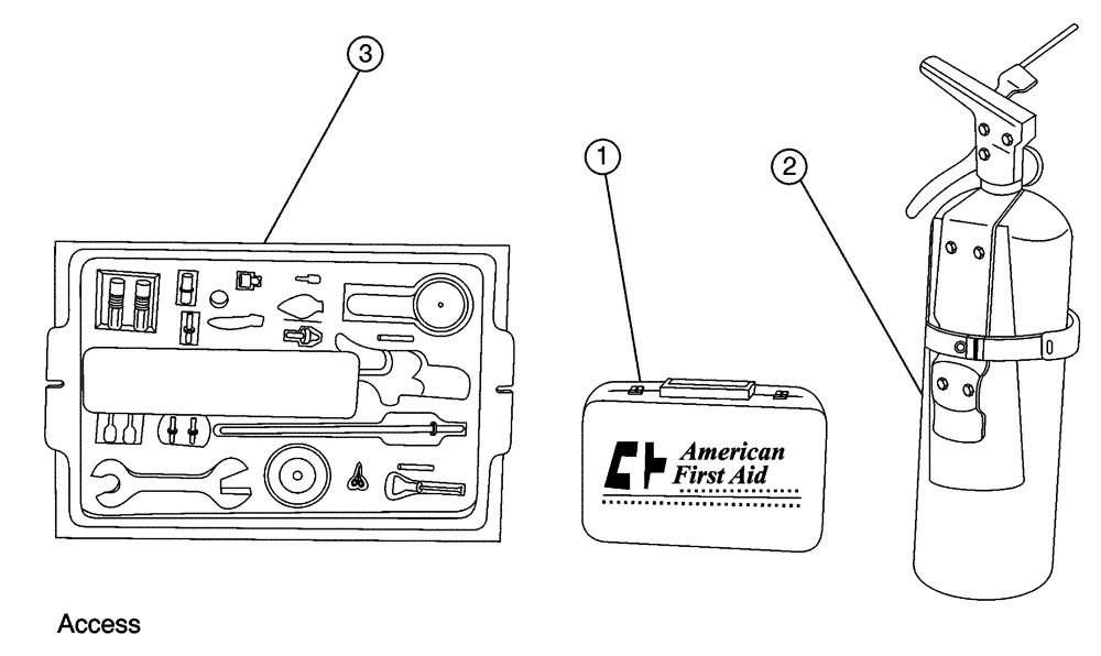 Схема запчастей Case IH FLX3510 - (10-017) - ROADSIDE EMERGENCY KIT Options