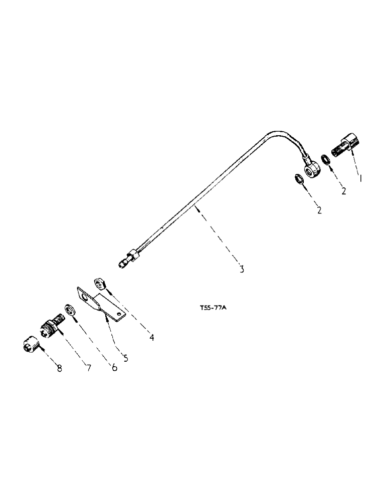 Схема запчастей Case IH 276 - (5-21) - SELF SEALING COUPLING ATTACHMENT (08) - HYDRAULICS