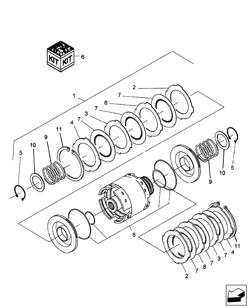 Схема запчастей Case IH FARMALL 60 - (03.05.01) - HYDRAULIC CLUTCH (03) - TRANSMISSION