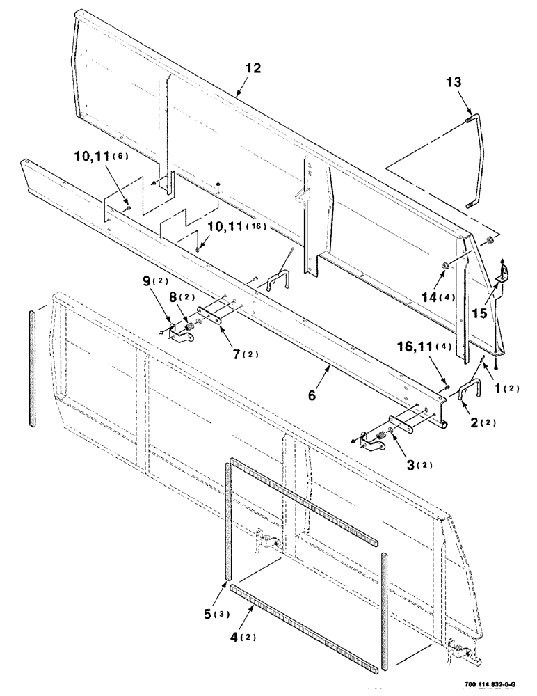 Схема запчастей Case IH 8850 - (07-26) - PANEL STYLING SIDE ASSEMBLY, LEFT (09) - CHASSIS