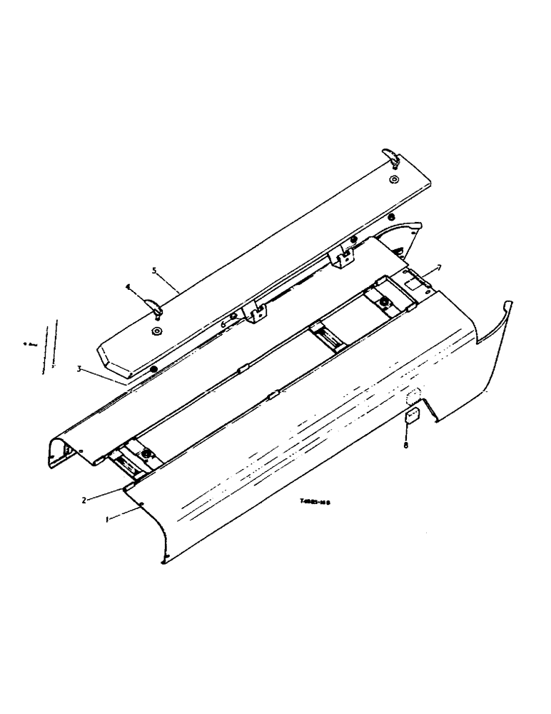 Схема запчастей Case IH 276 - (4-08) - HOOD AND LID (09) - CHASSIS