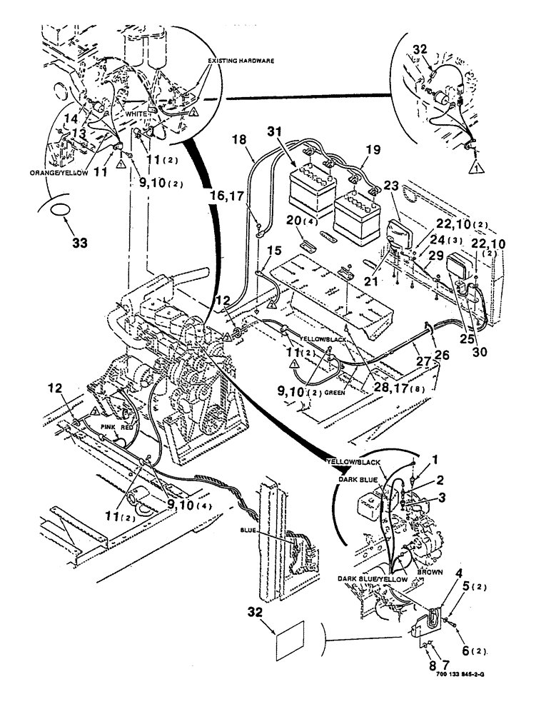 Схема запчастей Case IH 8825 - (04-06) - ENGINE WIRING ASSEMBLY, REAR (04) - ELECTRICAL SYSTEMS