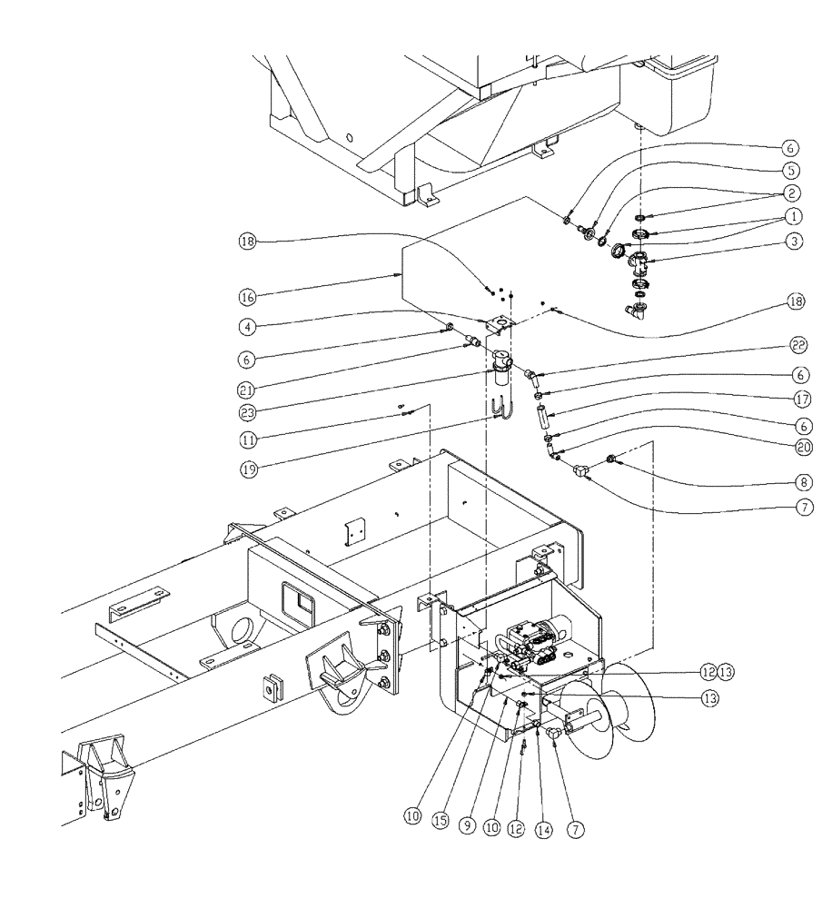 Схема запчастей Case IH 438 - (21-008) - PRESSURE WASHER W/WET KIT PLMBG Pressure Washer