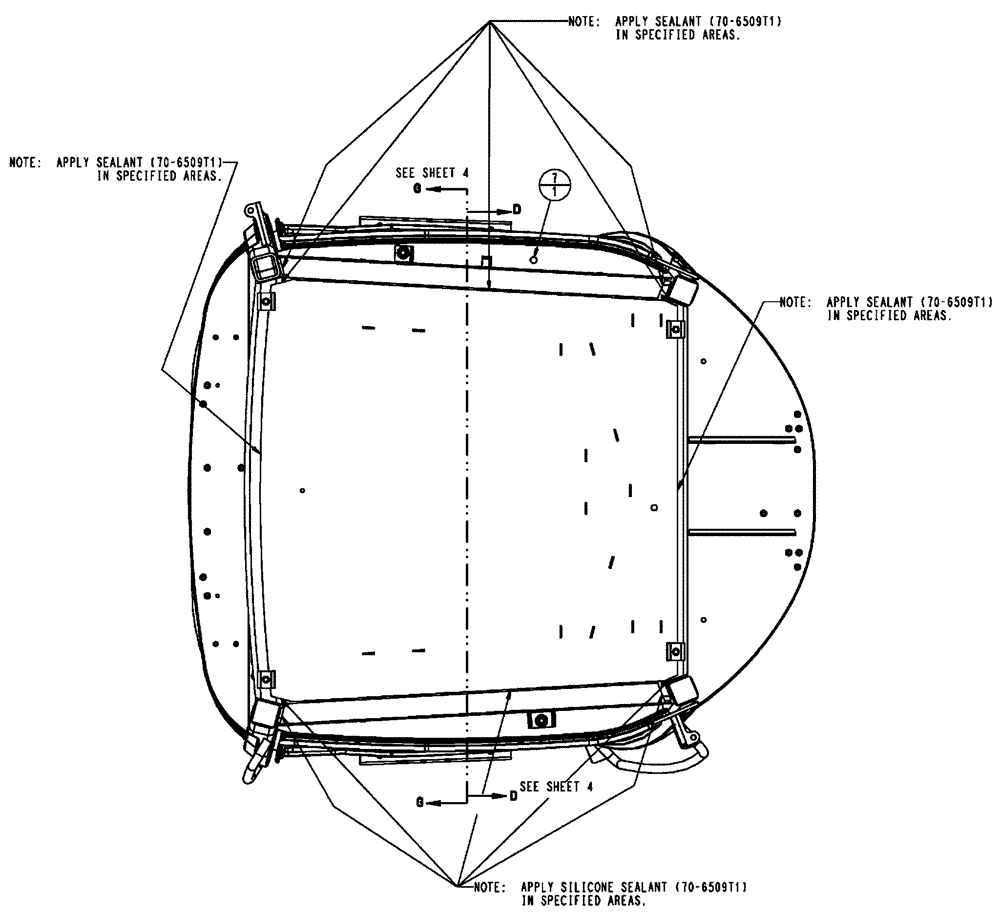 Схема запчастей Case IH FLX3010 - (01-003[02]) - CAB EXTERIOR GROUP (10) - CAB