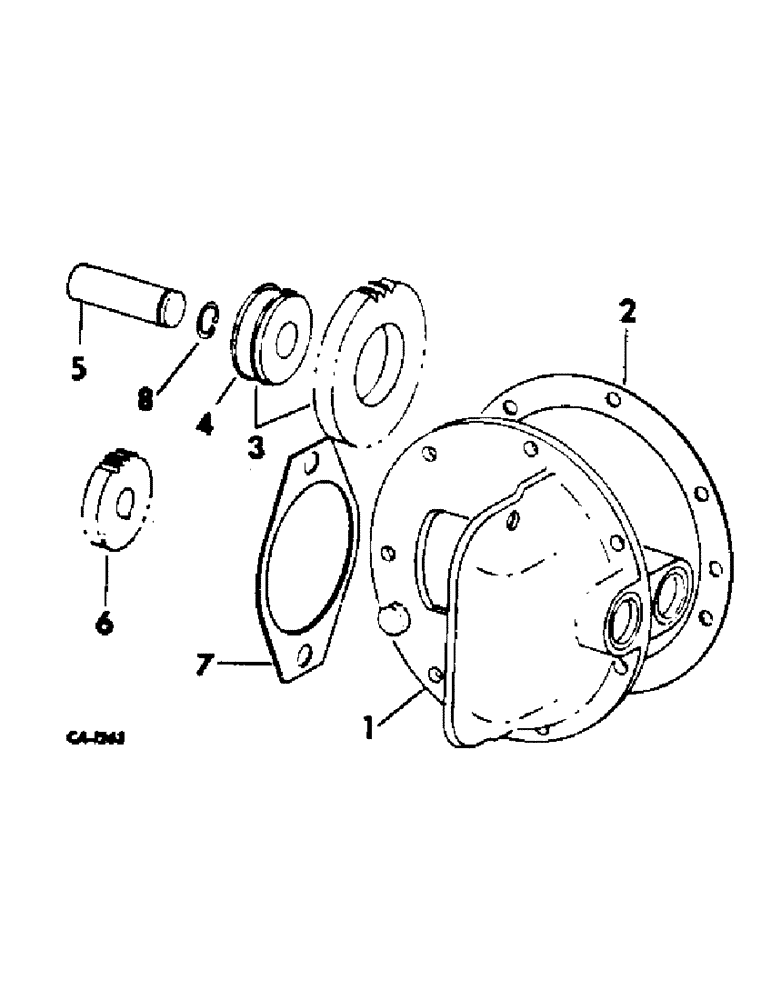 Схема запчастей Case IH 2400 - (10-20) - HYDRAULICS, SIDE MOUNTED HYDRAULIC PUMP DRIVE (07) - HYDRAULICS