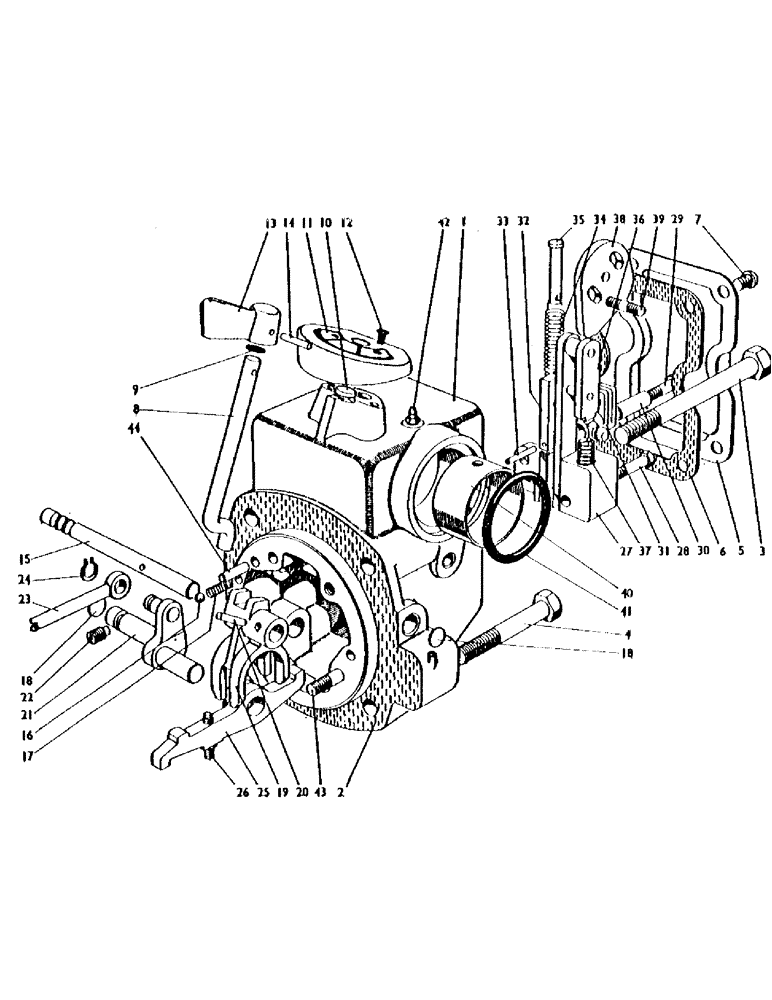 Схема запчастей Case IH 1200 - (048) - CONTROL MECHANISM (07) - HYDRAULIC SYSTEM