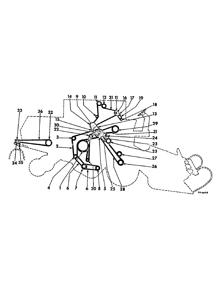 Схема запчастей Case IH 715 - (02-08) - MISCELLANEOUS, BELT, CHAIN, PULLEY AND SPROCKET DIAGRAM, RIGHT SIDE, S/N 8000 AND BELOW Accessories & Attachments / Miscellaneous