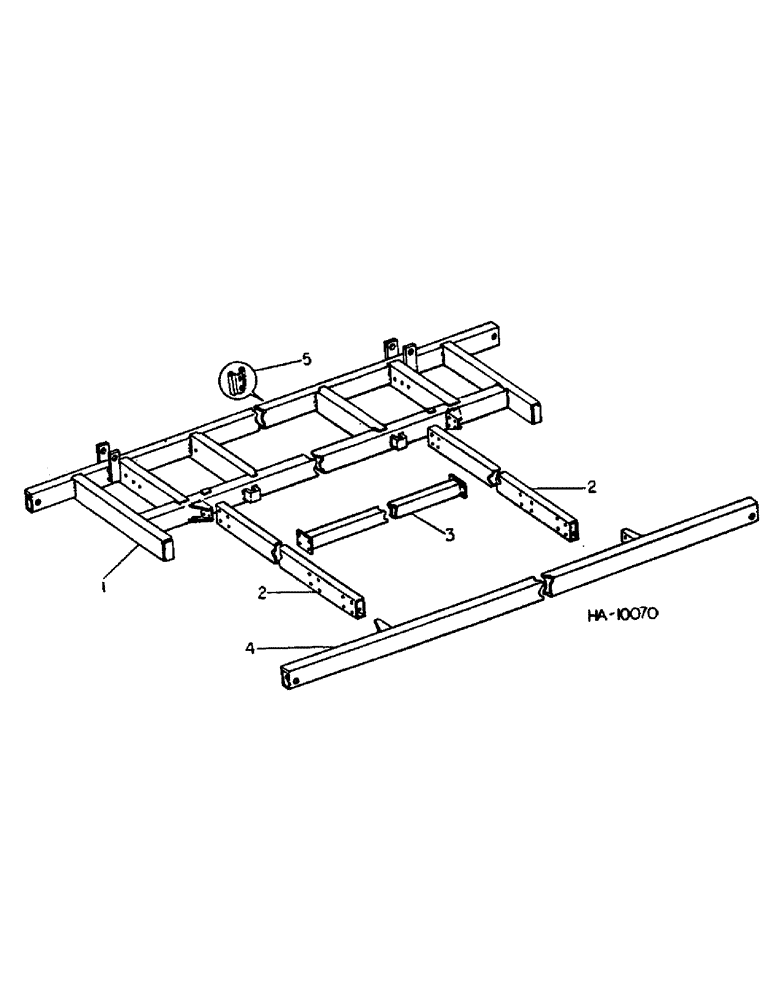 Схема запчастей Case IH 5000 - (H-02) - 5000 VIBRA CHISEL, 31-1/2 FOOT WING, MAIN FRAME 