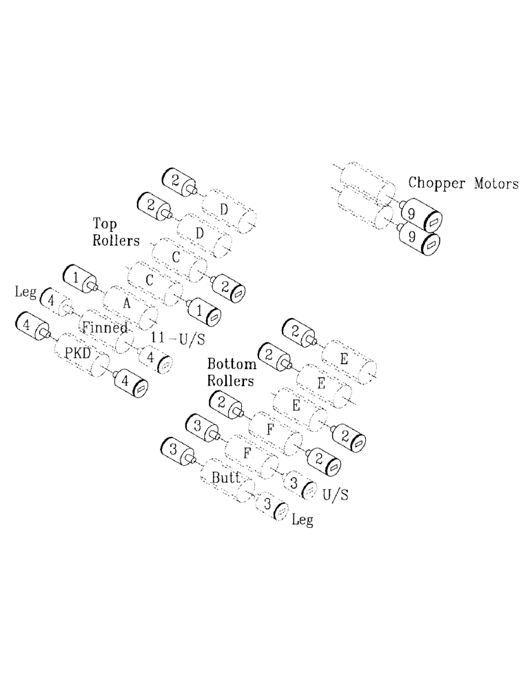 Схема запчастей Case IH 7700 - (B00-16) - HYDRAULIC MOTORS, TWO BLADE 12 INCH AND THREE BLADE 15 INCH CHOPPER, SHORT BILLET, FLORIDA OPTION Hydraulic Components & Circuits