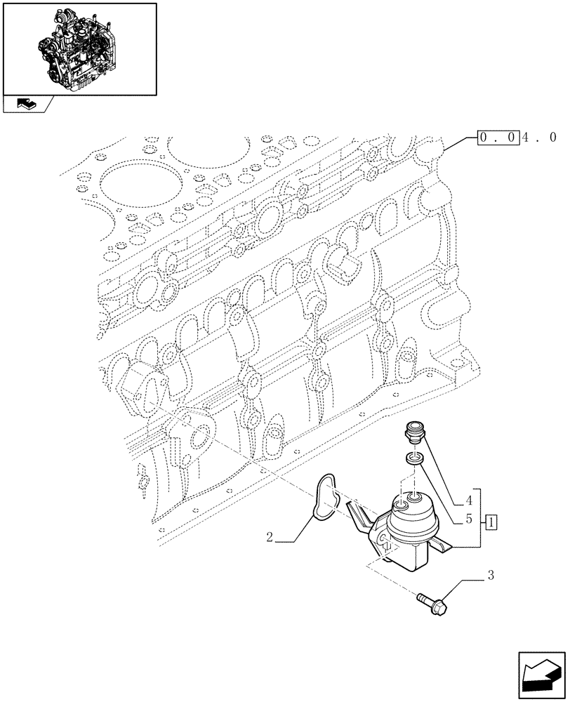 Схема запчастей Case IH FARMALL 90 - (0.20.1) - FUEL PUMP (01) - ENGINE