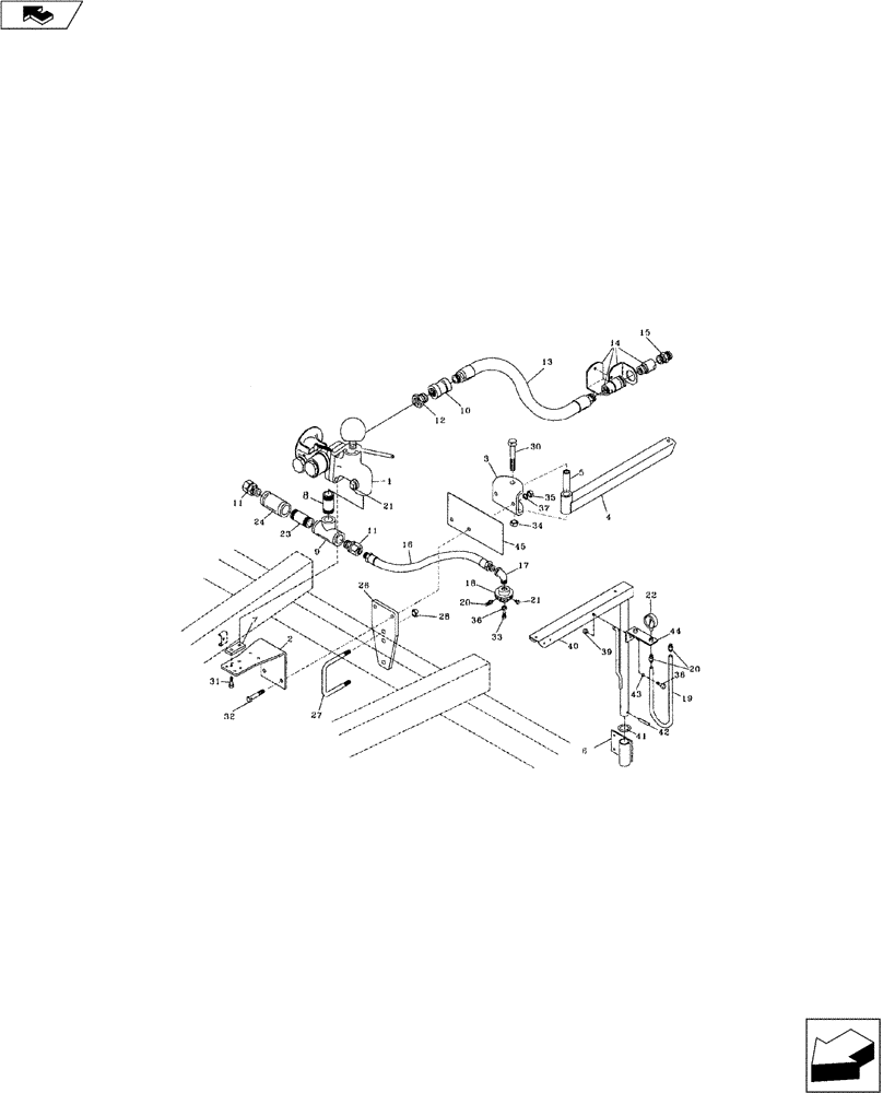 Схема запчастей Case IH 3300 - (35.106.07) - SINGLE SQUIBB ASSEMBLY(WITH 2 MANIFOLDS) (35) - HYDRAULIC SYSTEMS