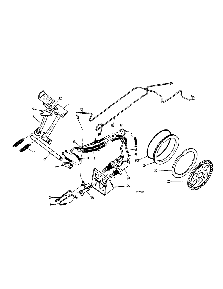 Схема запчастей Case IH 474 - (04-02) - BRAKES (5.1) - BRAKES