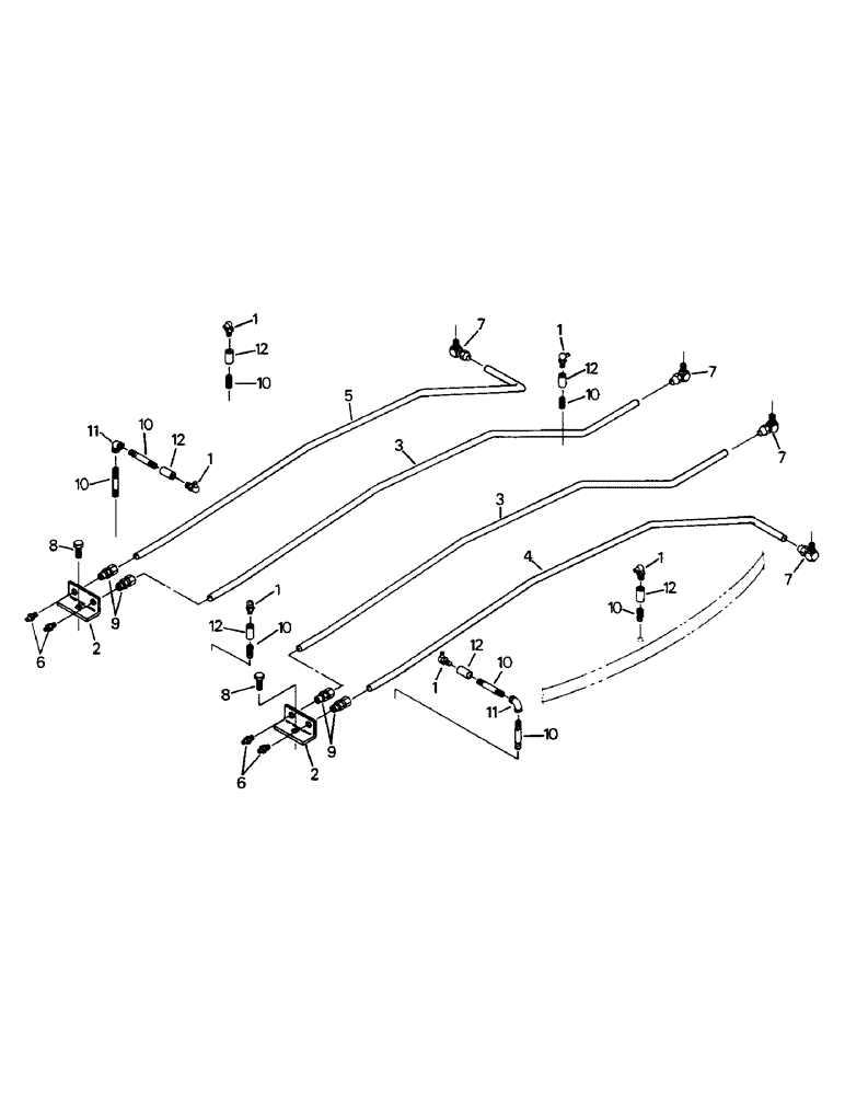 Схема запчастей Case IH STEIGER - (10-25) - STEERABLE AXLE MOUNTING GREASE LINES Options & Miscellaneous