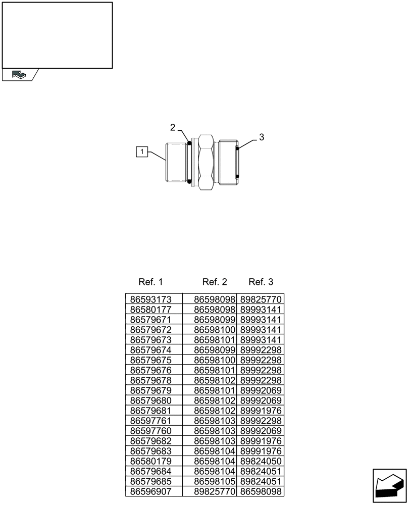 Схема запчастей Case IH LB333P - (07.502[01]) - HYDRAULIC FITTINGS (07) - HYDRAULIC SYSTEM