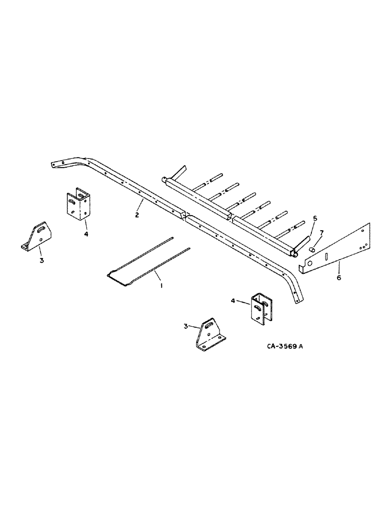 Схема запчастей Case IH 1482 - (33-32) - FEEDER, WIND DEFLECTOR (13) - FEEDER