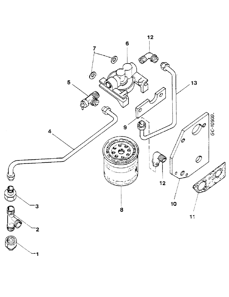 Схема запчастей Case IH D-155 - (05-20) - COOLANT FILTER 