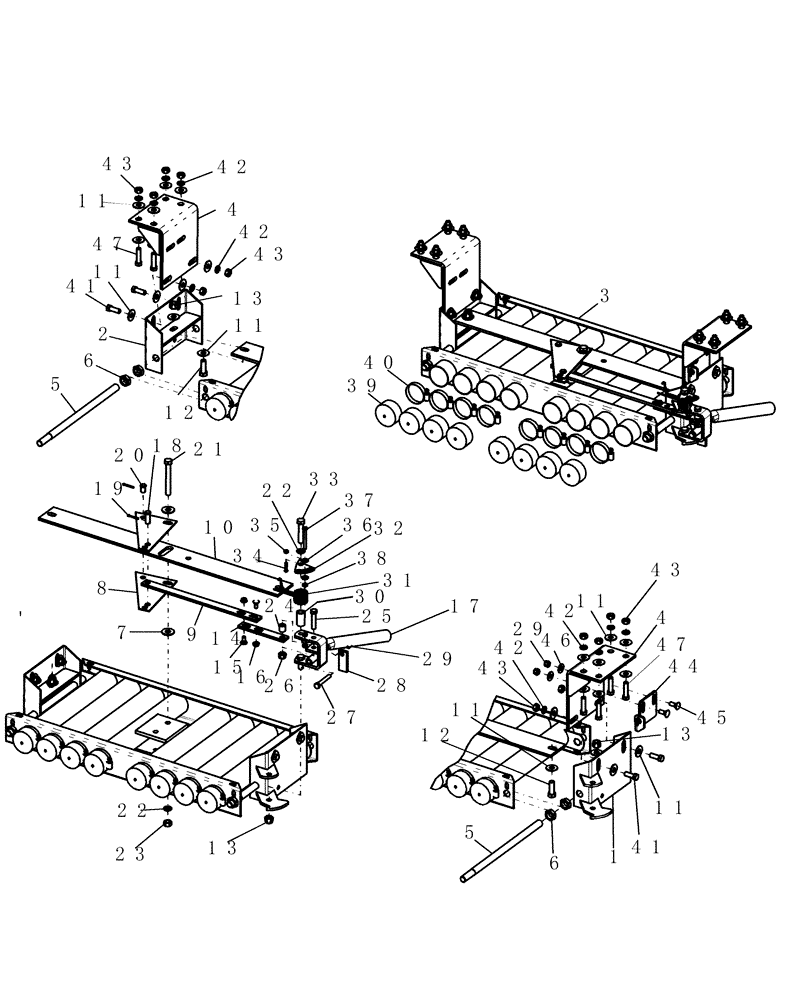 Схема запчастей Case IH 3580 - (75.100.24) - INTERMEDIATE MANIFOLD (75) - SOIL PREPARATION