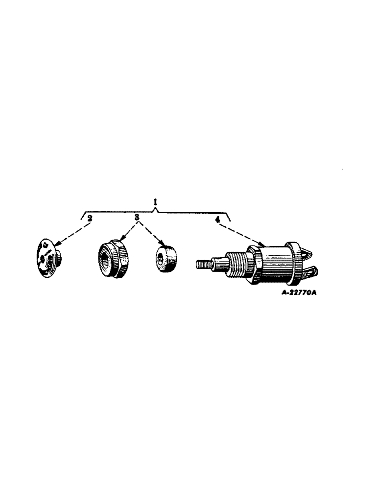 Схема запчастей Case IH FARMALL A - (042) - ELECTRICAL SYSTEM, BATTERY INGITION SWITCH (06) - ELECTRICAL SYSTEMS