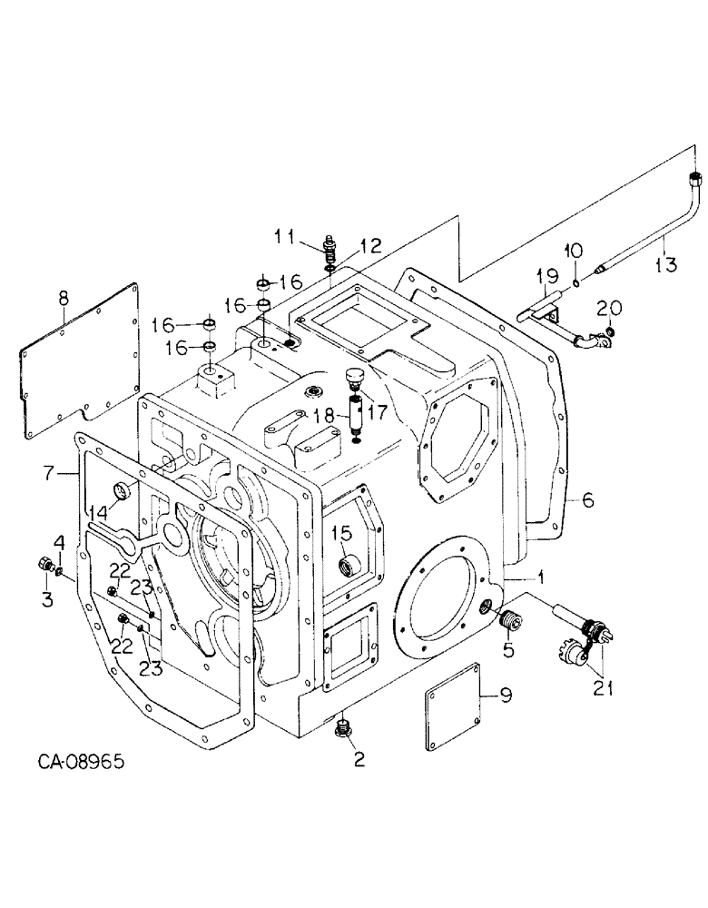 Схема запчастей Case IH 7488 - (07-04) - DRIVE TRAIN, RANGE TRANSMISSION HOUSING (04) - Drive Train