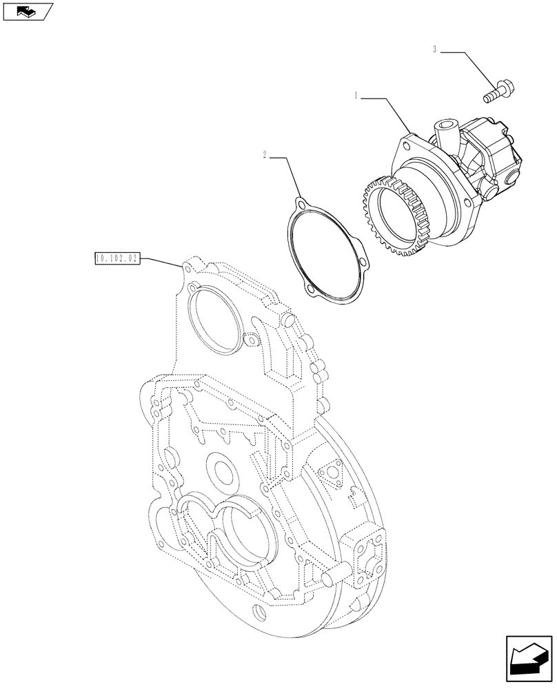 Схема запчастей Case IH F3BFE613E A007 - (10.210.01) - FUEL PUMP (504053973) (10) - ENGINE