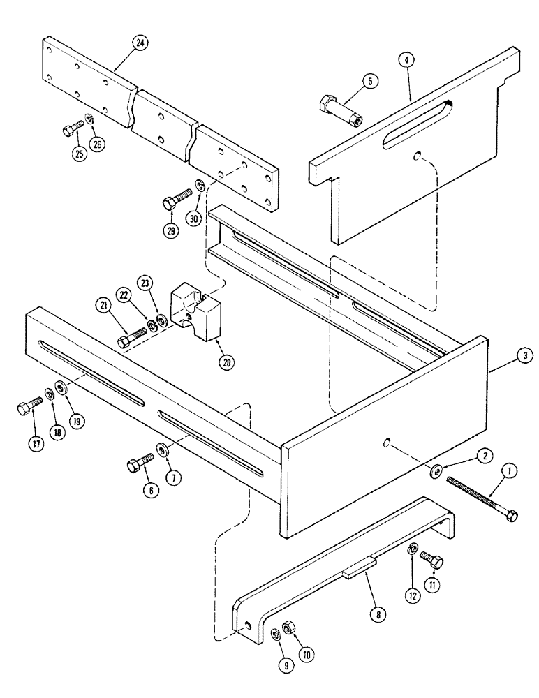 Схема запчастей Case IH 1570 - (100) - FRONT END WEIGHTS (05) - STEERING