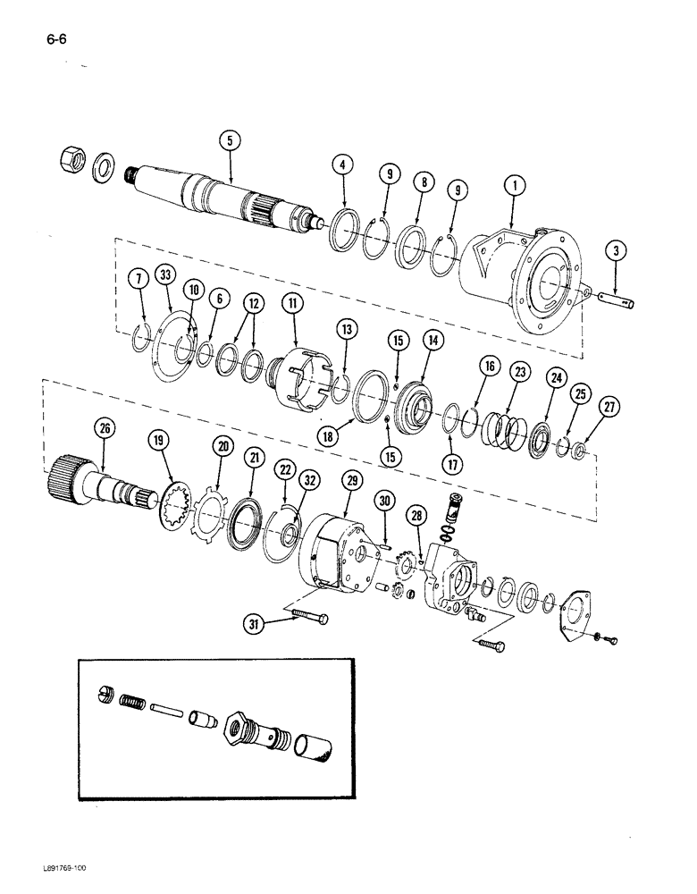 Схема запчастей Case IH 1680 - (6-006) - POWER TAKEOFF CLUTCH ASSEMBLY (03) - POWER TRAIN