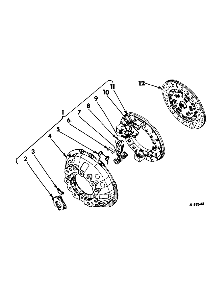 Схема запчастей Case IH B414 - (076) - CLUTCH, SINGLE CLUTCH, 11 INCH HEAVY DUTY (03.1) - CLUTCH