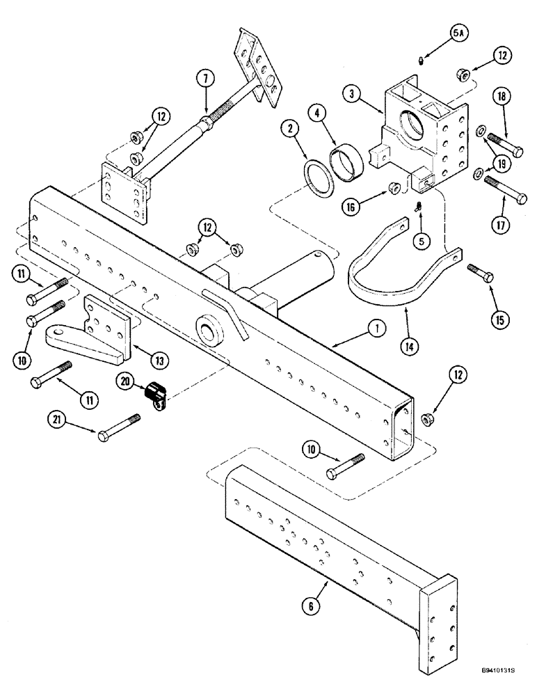 Схема запчастей Case IH 2144 - (5-36) - STEERING AXLE AND EXTENSIONS, POWER GUIDE AXLE (04) - STEERING