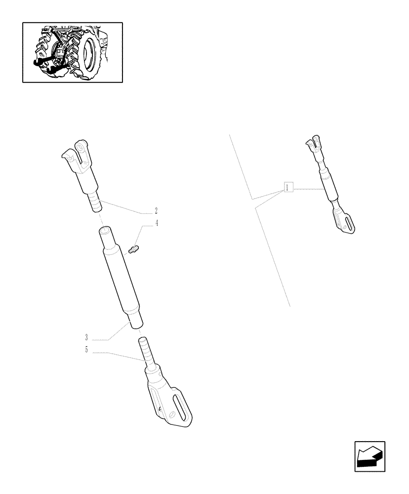 Схема запчастей Case IH JX1070U - (1.89.6/ B) - IMPLEMENT CARRIER, TIE-ROD, COMPONENTS - D5283 (09) - IMPLEMENT LIFT