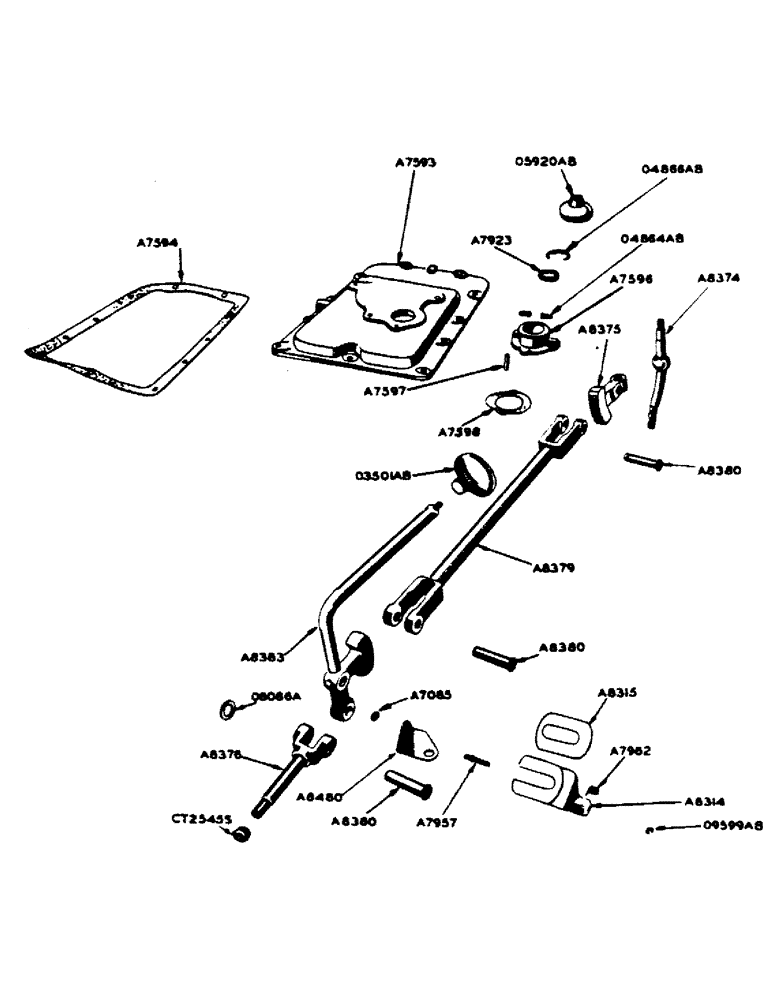 Схема запчастей Case IH 400-SERIES - (116) - GEAR SHIFT PARTS, FOR ORCHARD TRACTORS (06) - POWER TRAIN