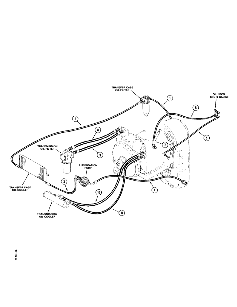 Схема запчастей Case IH 9190 - (1-10) - PICTORIAL INDEX, LUBRICATION HYDRAULICS (00) - PICTORIAL INDEX